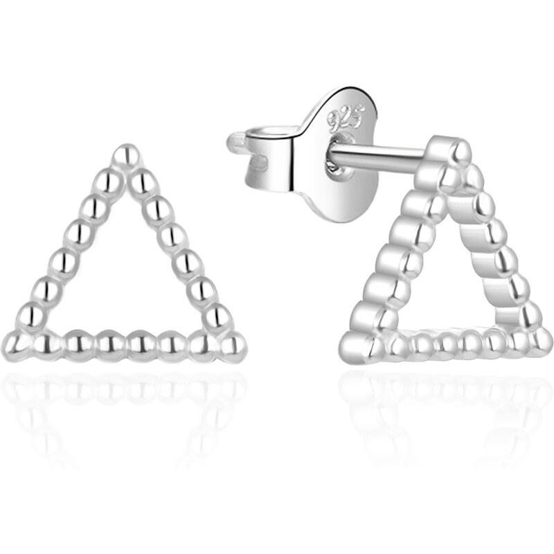 Agato Jemné strieborné náušnice Trojuholník AGT-E213P 66579999