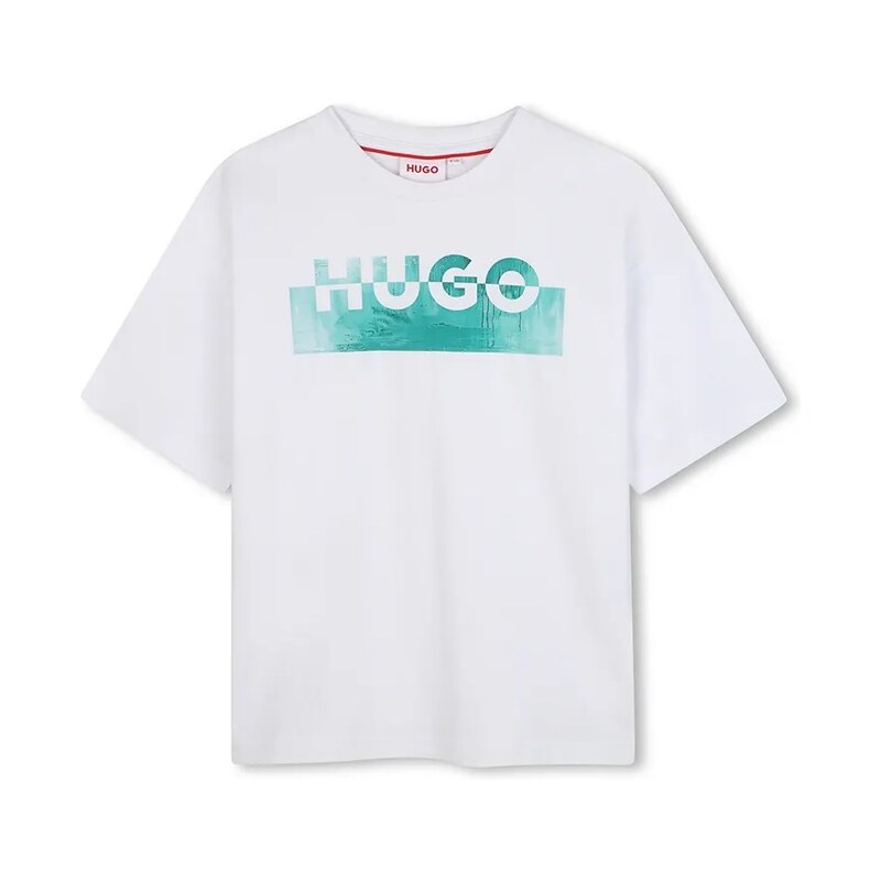 Detské bavlnené tričko HUGO 65385712
