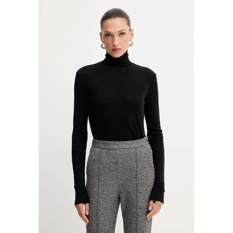 Tričko s dlhým rukávom s prímesou vlny MM by Max Mara BLASY 66514337