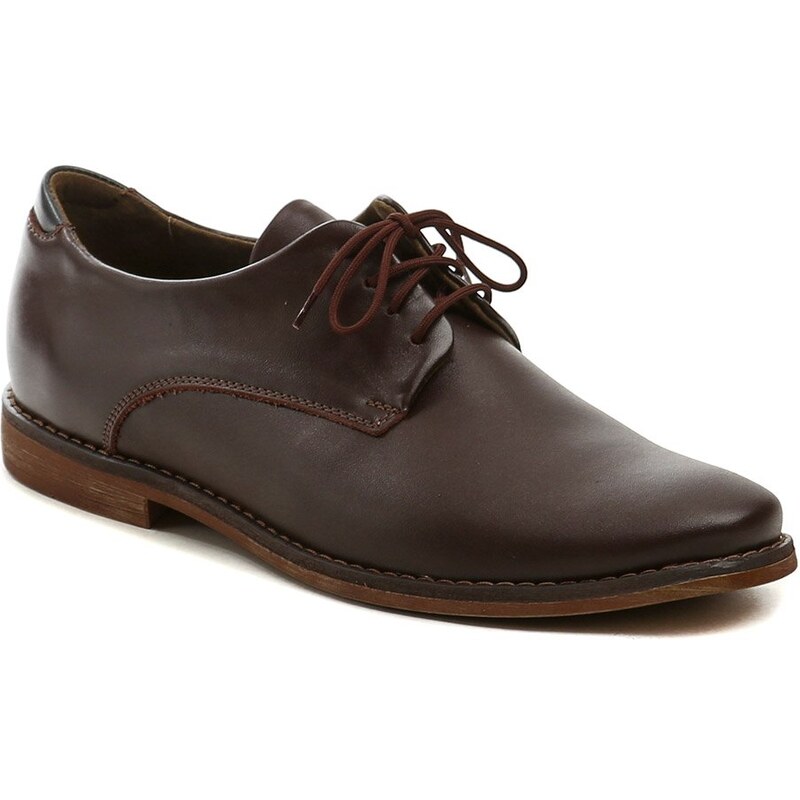 Koma 110305 tmavo hnedé pánske nadmerné poltopánky 65386447