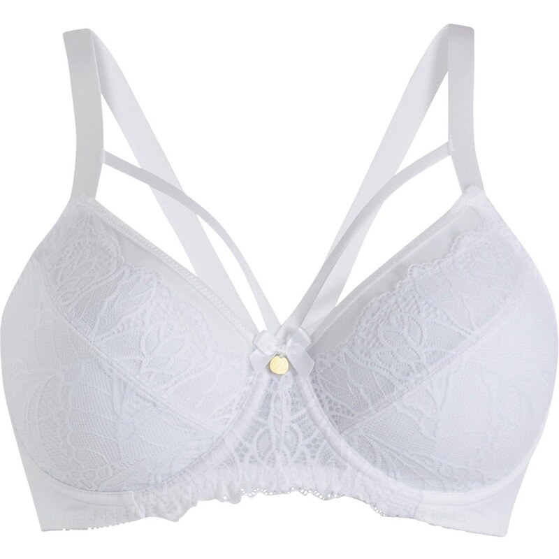 bonprix Minimizer podprsenka s jemnou čipkou, farba biela 50902130
