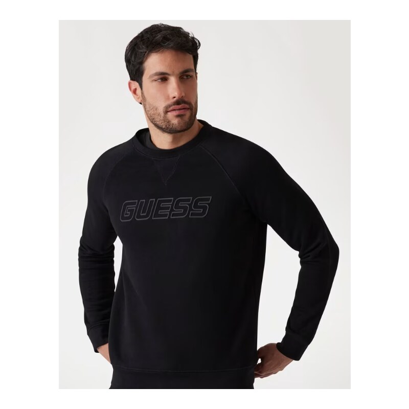 Guess new aldwin cn sweatshirt BLACK 56422852