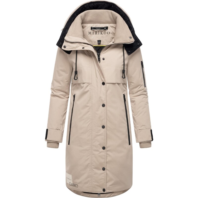 MARIKOO Zimný kabát Anoukaa 16 krémová / čierna 65879793