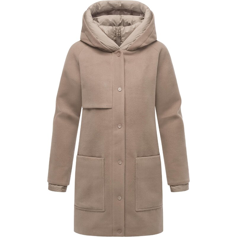 NAVAHOO Zimný kabát Flauschwunder 14 tmavobéžová 65694392