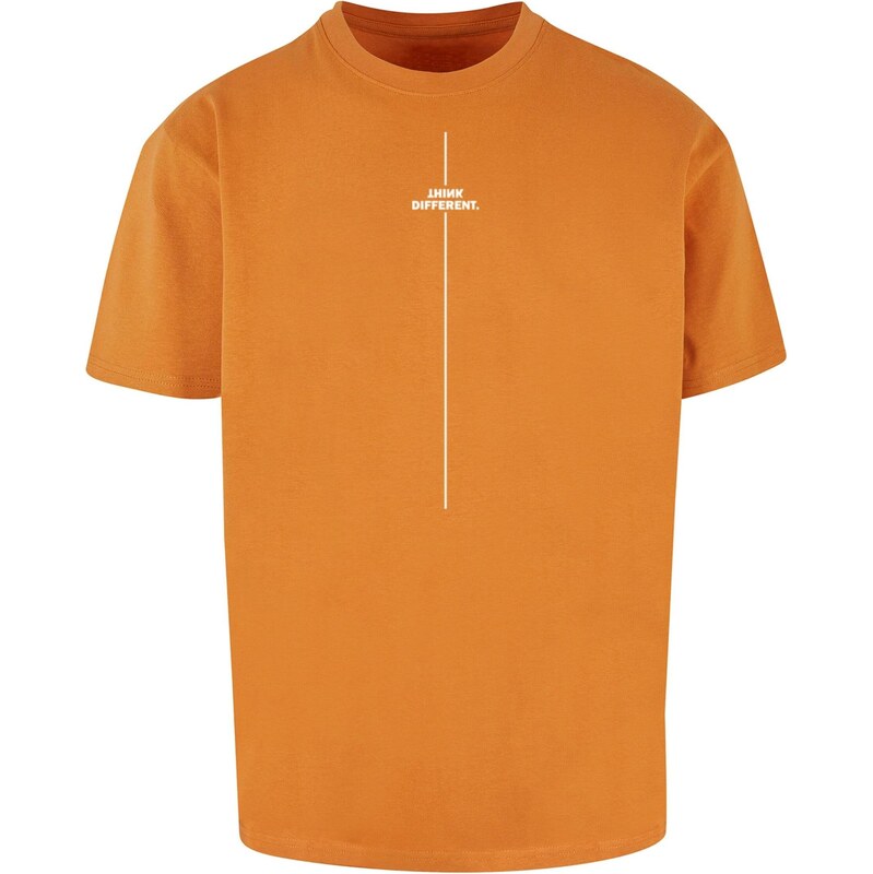 Merchcode Tričko Think Different oranžová / biela 65642824