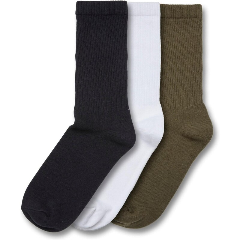 Urban Classics Ponožky kaki / čierna / biela 65707311