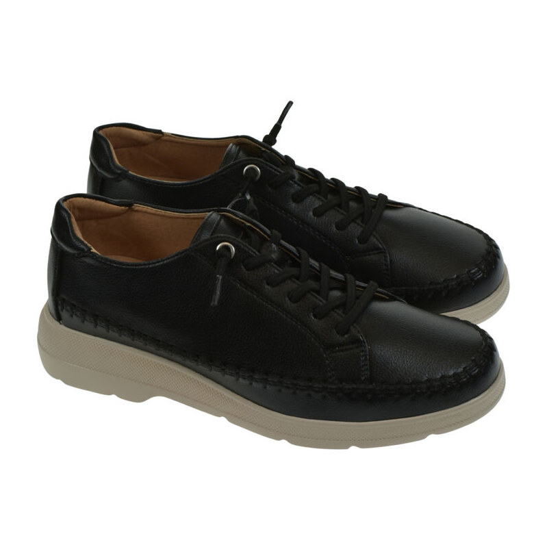 COMER Dámske čierne poltopánky MERRY 65389410