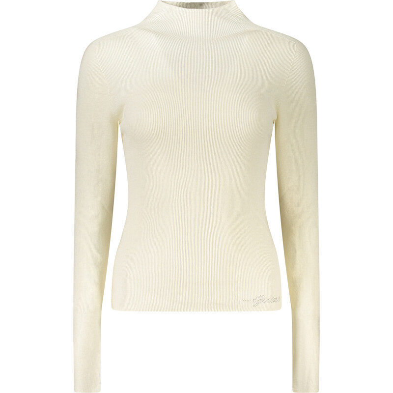 GUESS JEANS Krémový rolák s dlhým rukávom 65863132