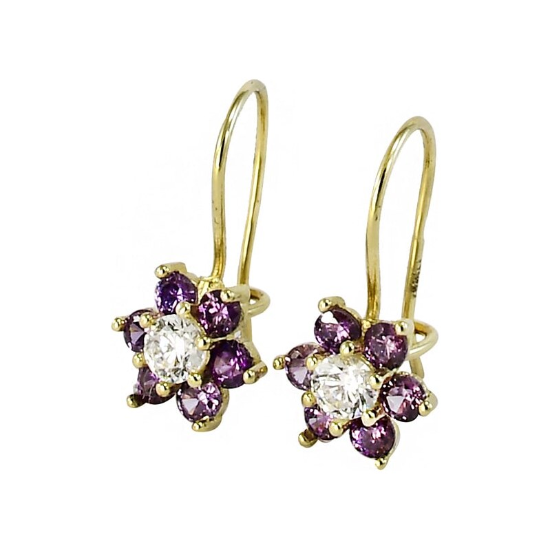 Zlaté náušnice Glare 463 65389587