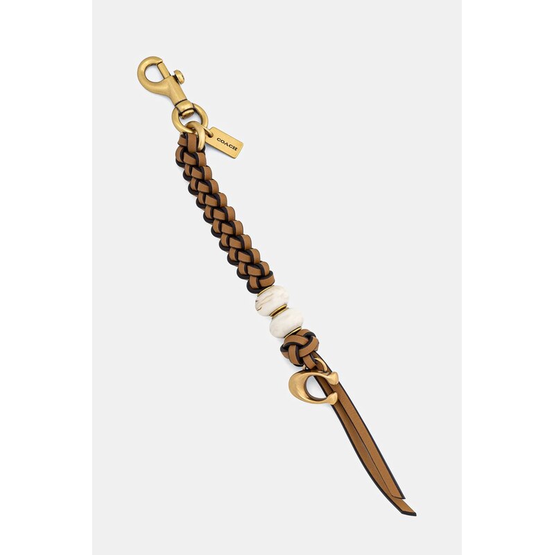 Kožená kľúčenka Coach 65389738