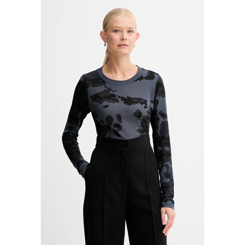 Bavlnené tričko s dlhým rukávom G-Star Aop slim 66514365