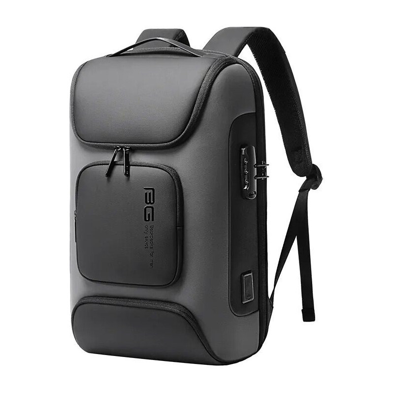 BANGE Business batoh s USB + zámok KEREM Šedý 25L 65228729