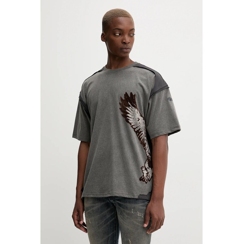 Bavlnené tričko Diesel T-BOXT-PEELOFF 65389838