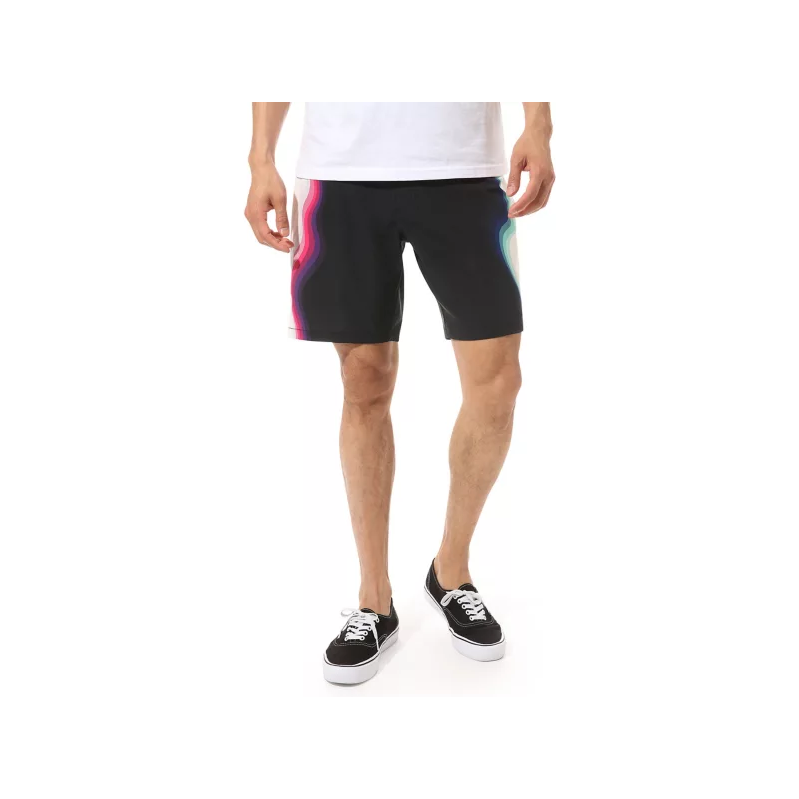 Vans Warped Sidestrap Boardshorts - Pánske - Kraťasy Vans - Čierne - 66355531