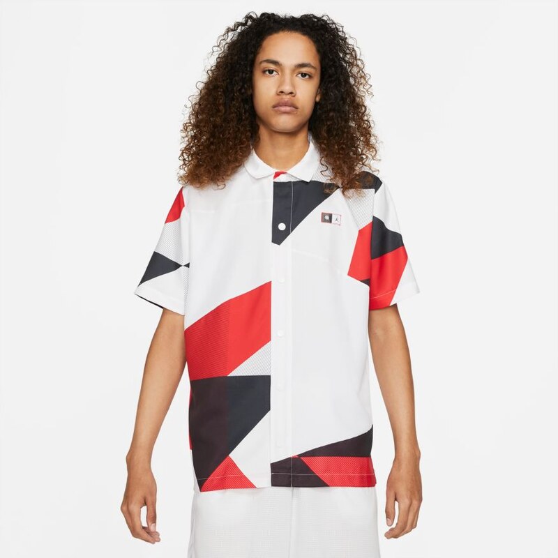 Jordan Quai 54 Printed Shooting Shirt - Pánske - Tričko Jordan - Biele 66355575