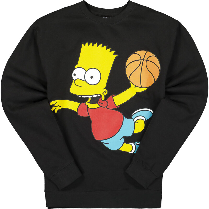 The Simpsons X Chinatown Market Air Bart Arc Sweatshirt Black - Pánske 66355611