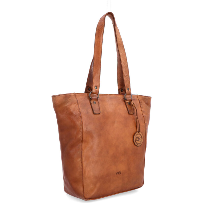 Kožená kabelka cez rameno Noelia Bolger koňaková NB 2021 KO 17715082