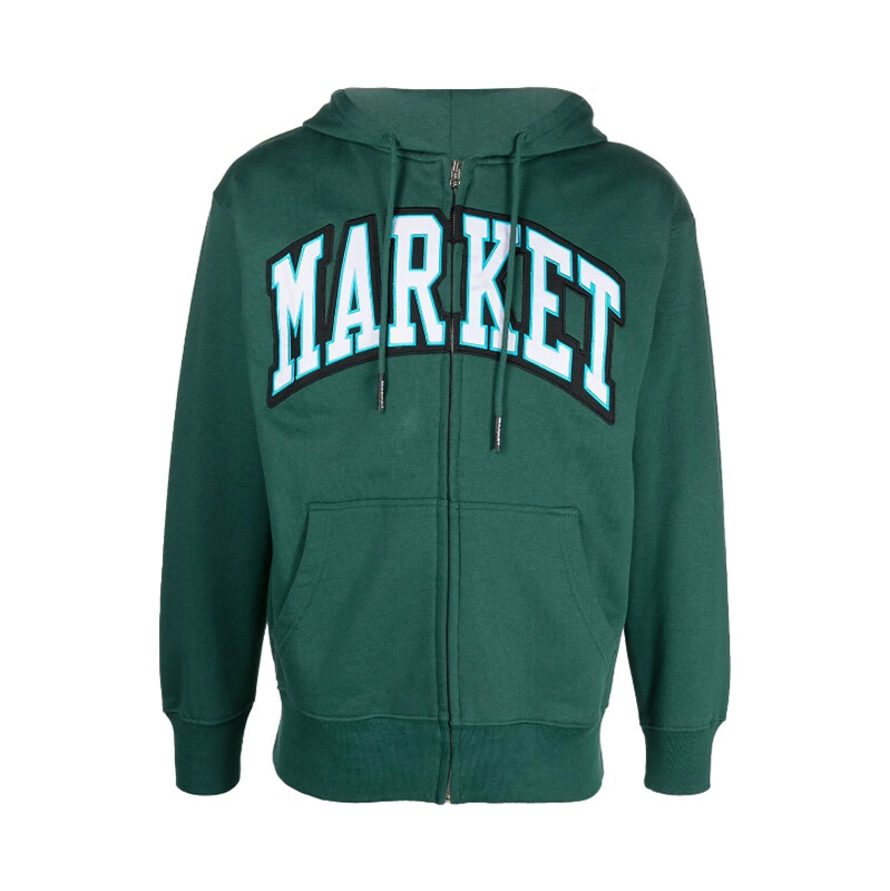 Market Arc Zip-Up Green - Pánske - Mikina MARKET - Zelené - 397000384 66356314