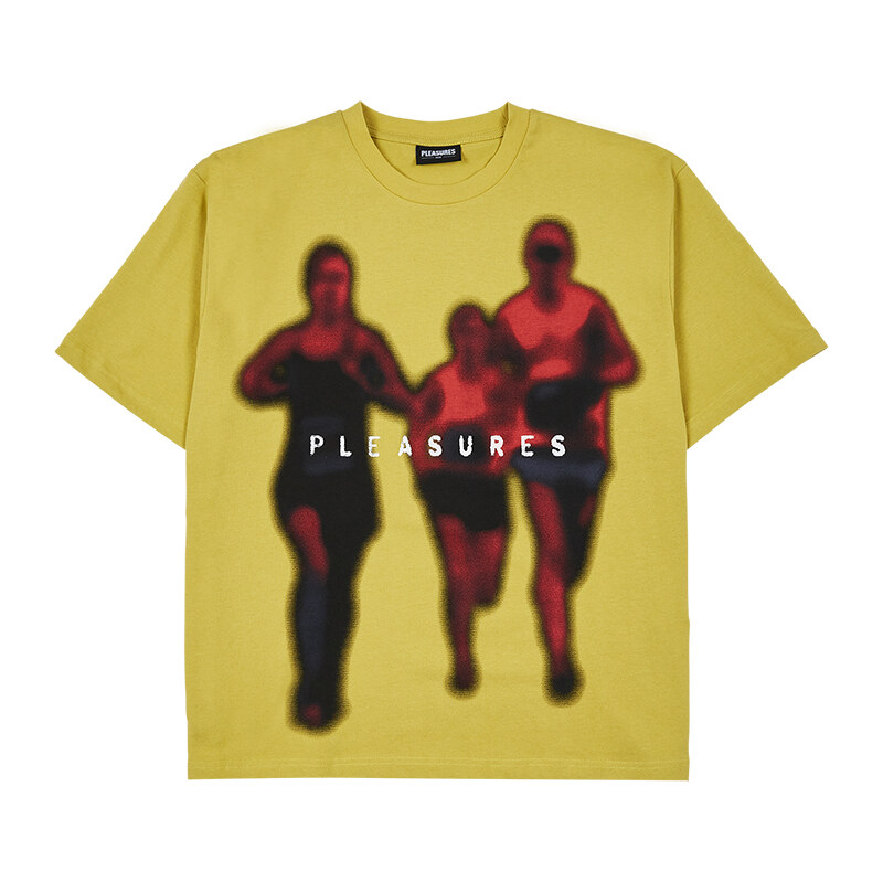 Pleasures Leader Heavyweight Tee - Pánske - Tričko Pleasures - Žlté - 66356320