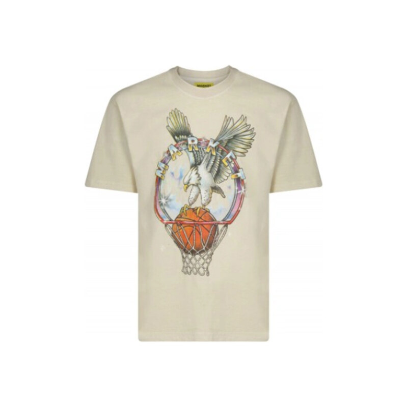 Market Dunking Eagle Tee Cream - Pánske - Tričko MARKET - Viacfarebné 66356325