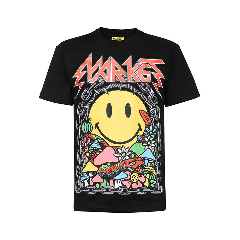 Iron Market Tee Black - Pánske - Tričko MARKET - Čierne - 399001064 66356322