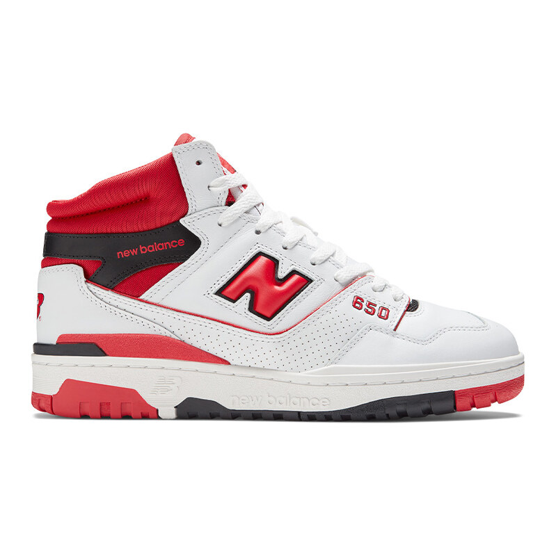 New Balance 650 White Red - Pánske - Tenisky New Balance - Biele - 66356496