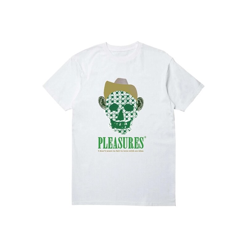Pleasures Cowboy Tee White - Pánske - Tričko Pleasures - Biele - 66356550