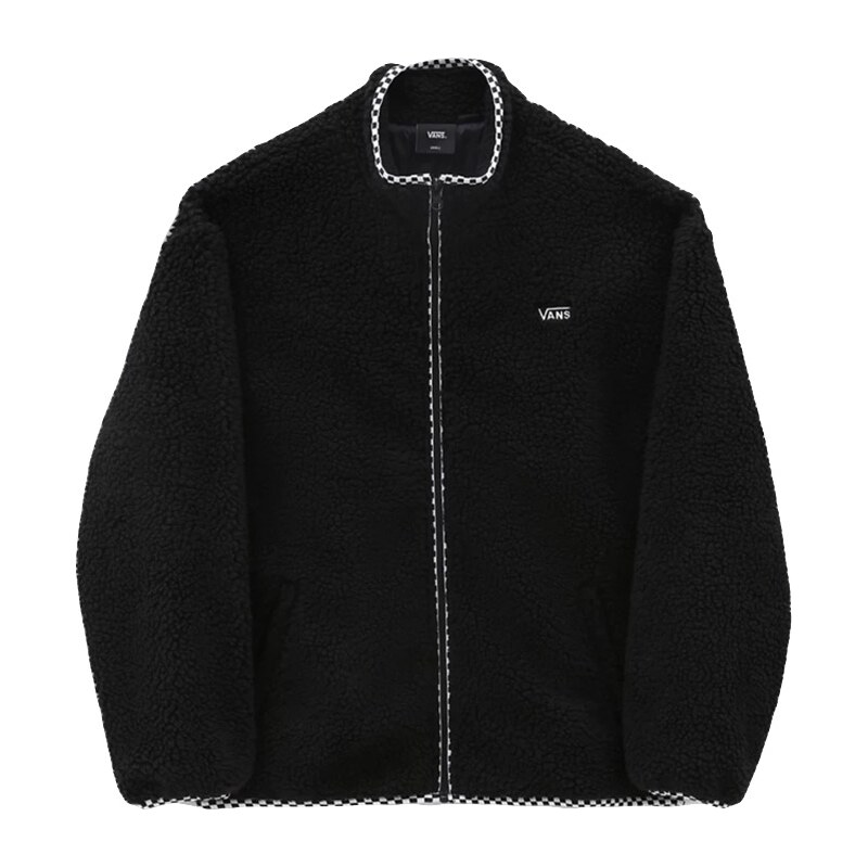 Vans Griffen Sherpa Zip Jacket - Dámske - Mikina Vans - Čierne - 66356571