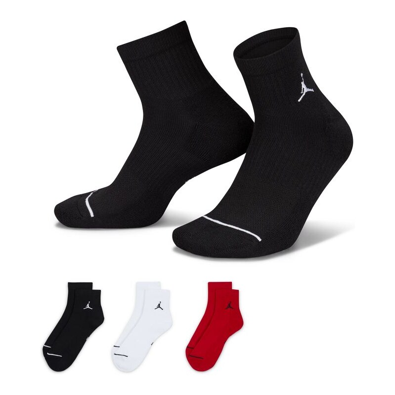 Jordan Everyday Ankle Socks 3-Pack - Unisex - Ponožky Jordan - 66356635