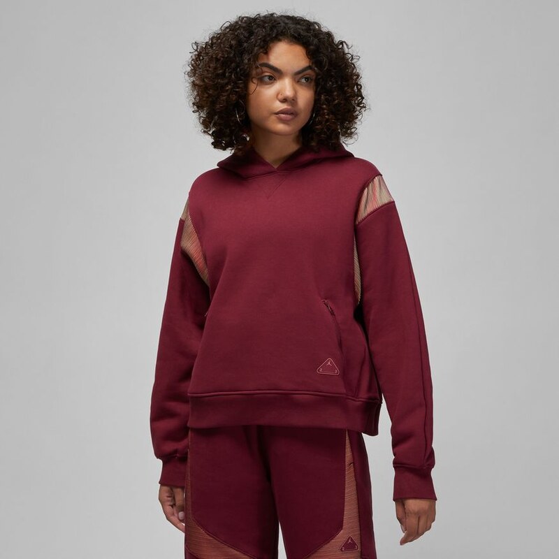 Jordan 23 Engineered Wmns Pullover Cherrywood Red - Dámske - Mikina 66356716