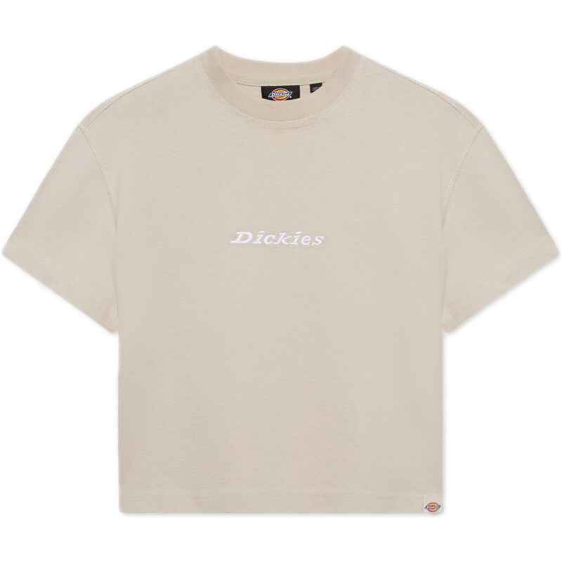 Dickies S/S Loretto W Tee Cement - Dámske - Tričko Dickies - Hnedé - 66356735