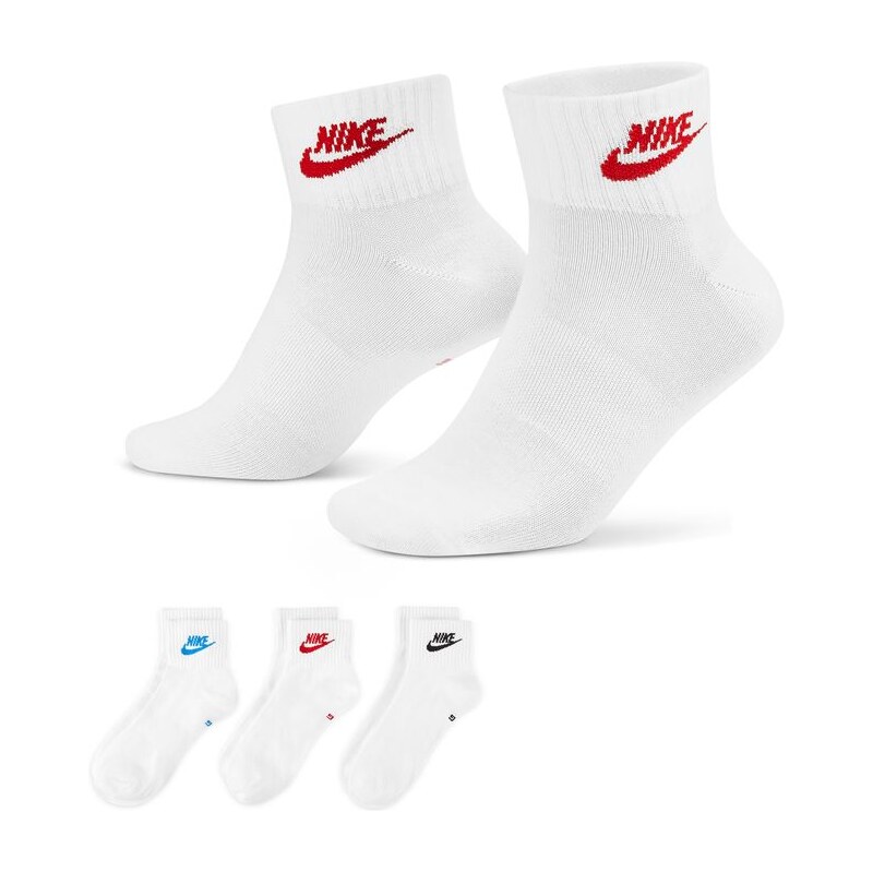 Nike Everyday Essential Ankle Socks 3-Pack Multi-Color - Unisex - 66356817