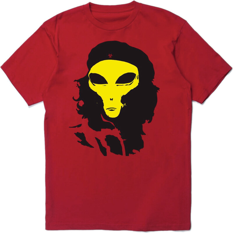 Pleasures Alien Tee Red - Pánske - Tričko Pleasures - Červené - 66356914