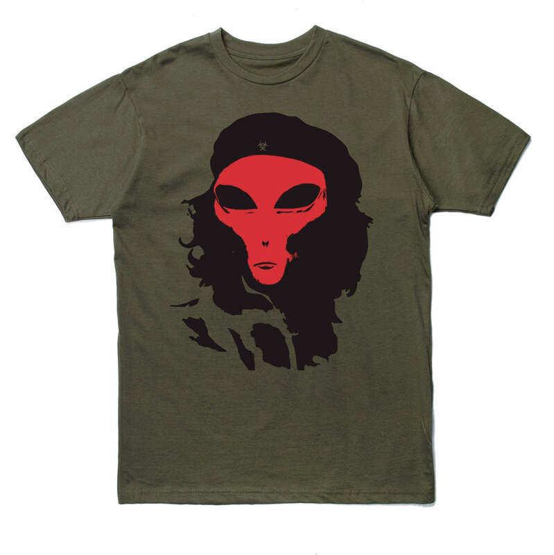 Pleasures Alien Tee Olive - Pánske - Tričko Pleasures - Zelené - 66356913
