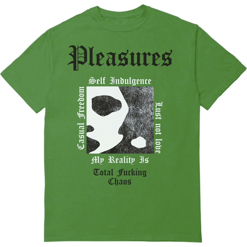 Pleasures Reality Tee Kelly Green - Pánske - Tričko Pleasures - Zelené 66356919