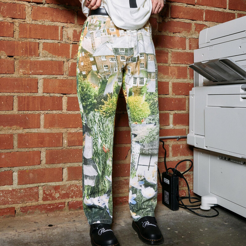 Pleasures Garden 5 Pocket Denim Multi - Pánske - Nohavice Pleasures - 66356921