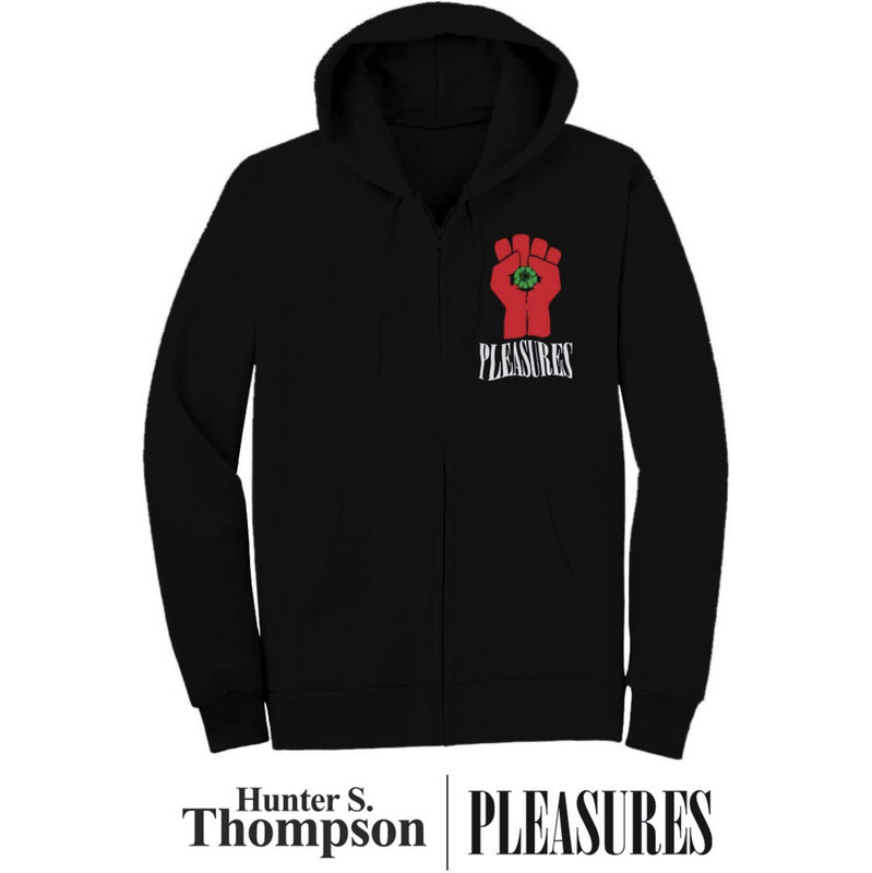 Pleasures HST Zip Black - Pánske - Mikina Pleasures - Čierne - P22W051 66356922