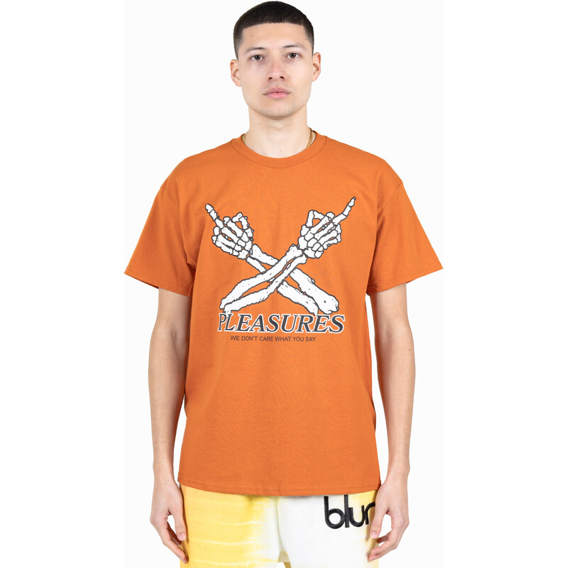 Pleasures Dont Care Tee Texas Orange - Pánske - Tričko Pleasures - 66357067