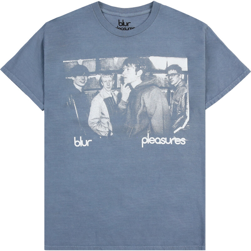 Pleasures Movin On Tee Slate - Pánske - Tričko Pleasures - Modré - 66357074