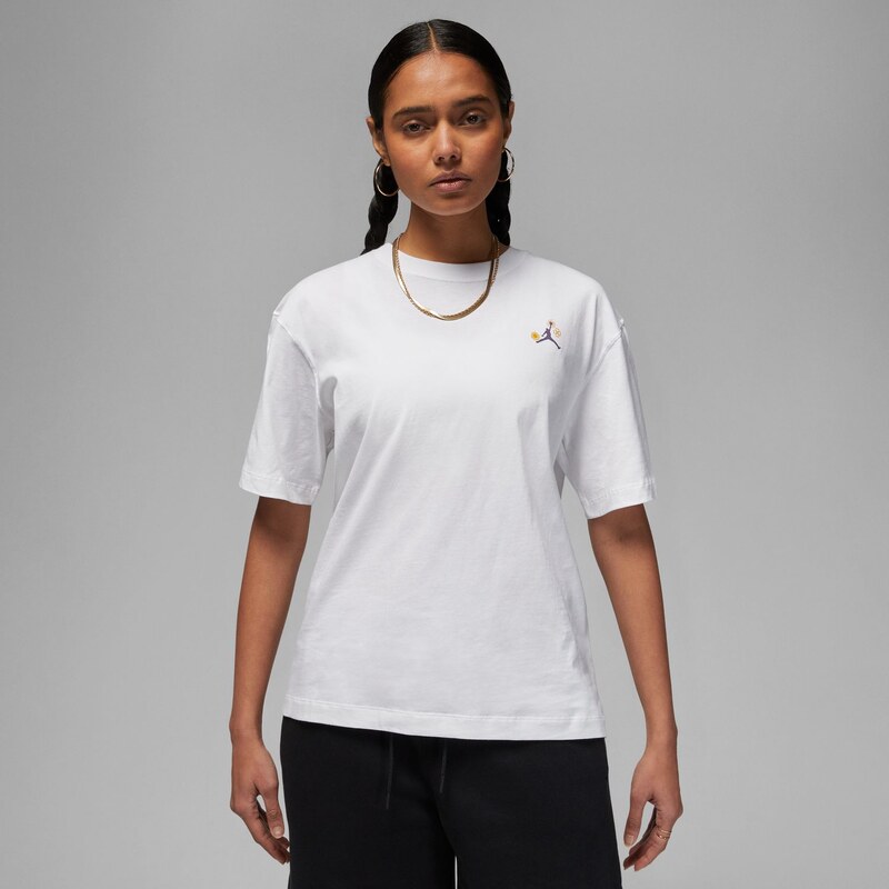 Jordan Wmns Graphic Tee White - Dámske - Tričko Jordan - Biele - 66357096