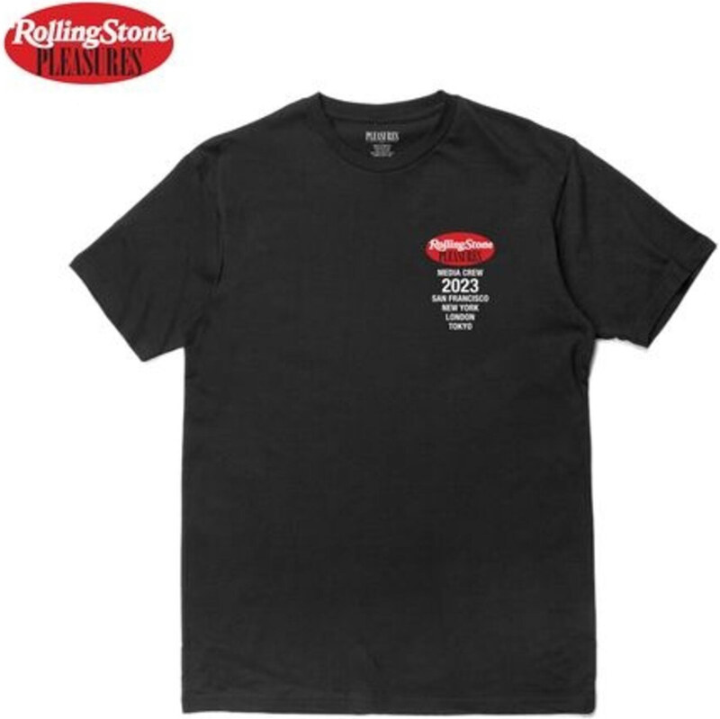 Pleasures Rolling Stone Tee Black - Pánske - Tričko Pleasures - Čierne 66357435