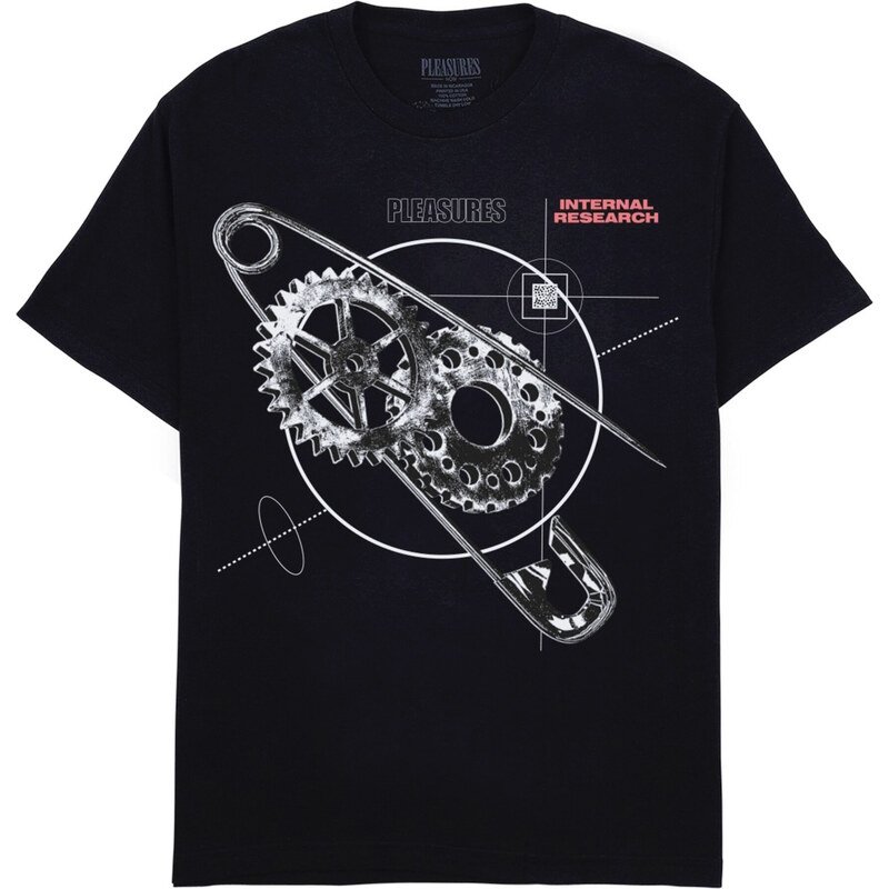 Pleasures Research T-Shirt Black - Pánske - Tričko Pleasures - Čierne 66357609