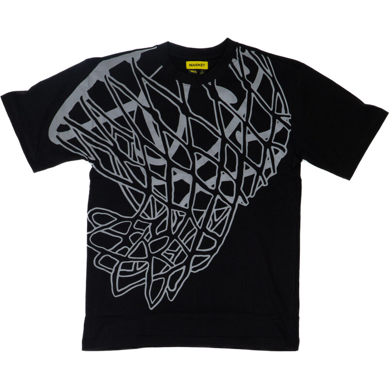 Market Smiley In The Net UV Tee Black - Pánske - Tričko MARKET - 66357669
