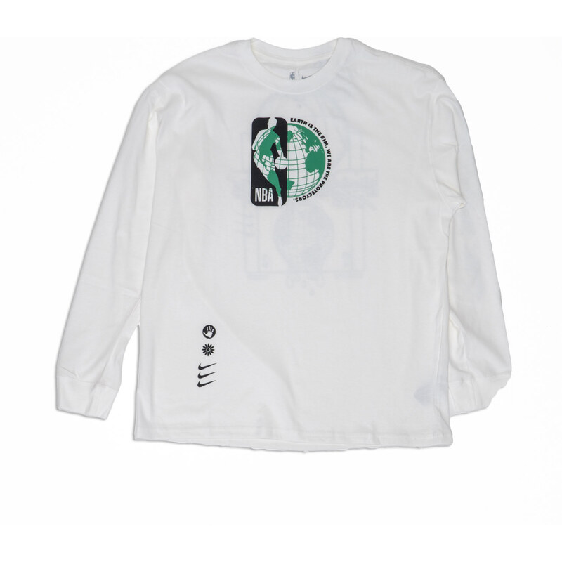 Nike NBA Team 31 Courtside Long-Sleeve Max90 Tee White - Pánske - 66357671