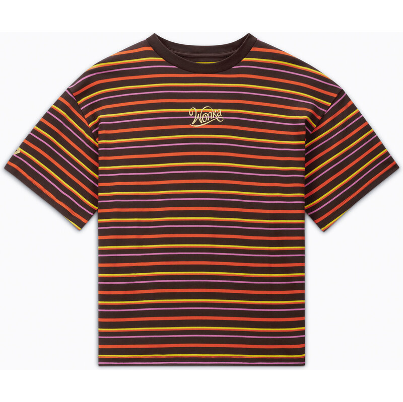 Converse x Wonka Striped Tee - Pánske - Tričko Converse - Hnedé - 66357908