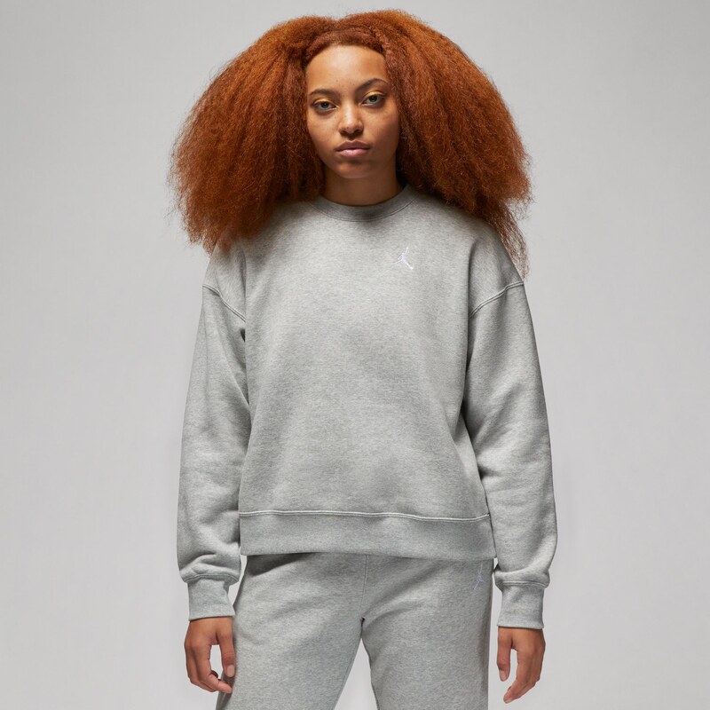 Jordan Brooklyn Fleece Wmns Crewneck Heather Grey - Dámske - Mikina 66357974