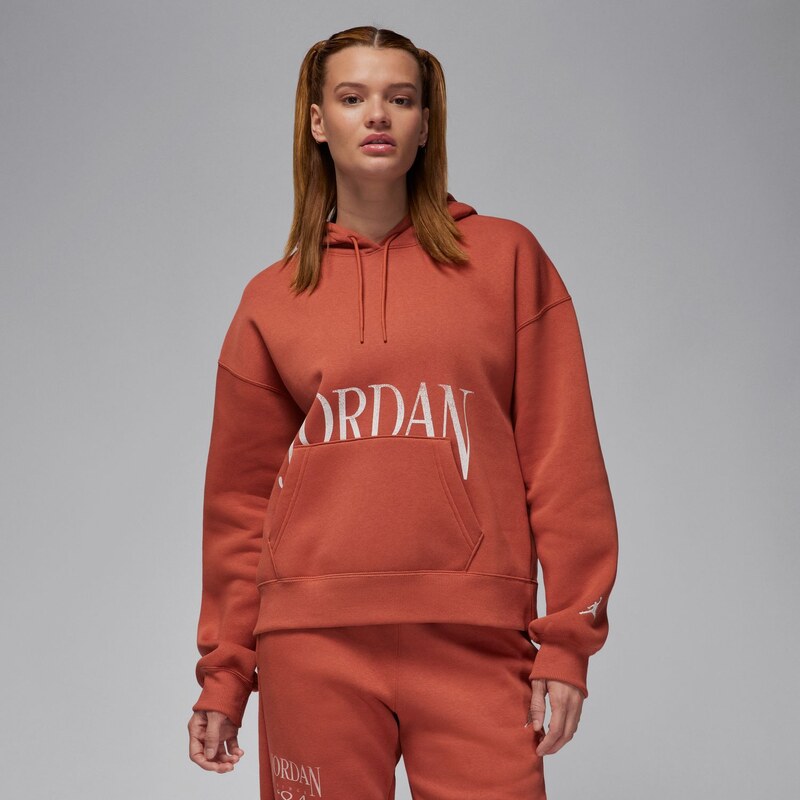 Jordan Brooklyn Fleece Wmns Pullover Hoodie Dusty Peach - Dámske - 66357979