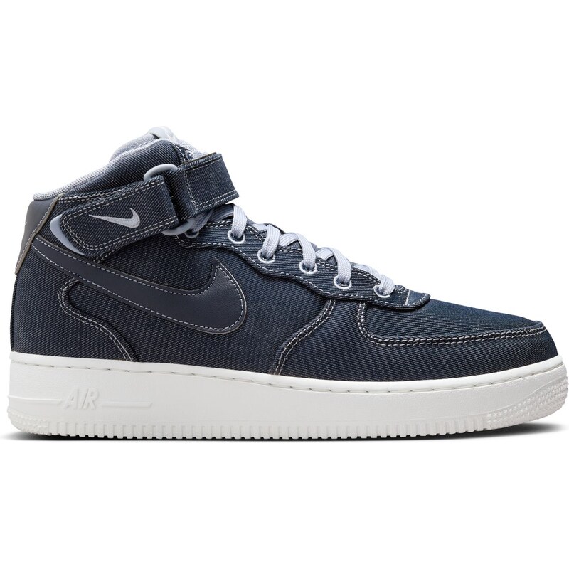 Nike Air Force 1 07 Mid Denim Wmns - Dámske - Tenisky Nike - Modré - 66357991