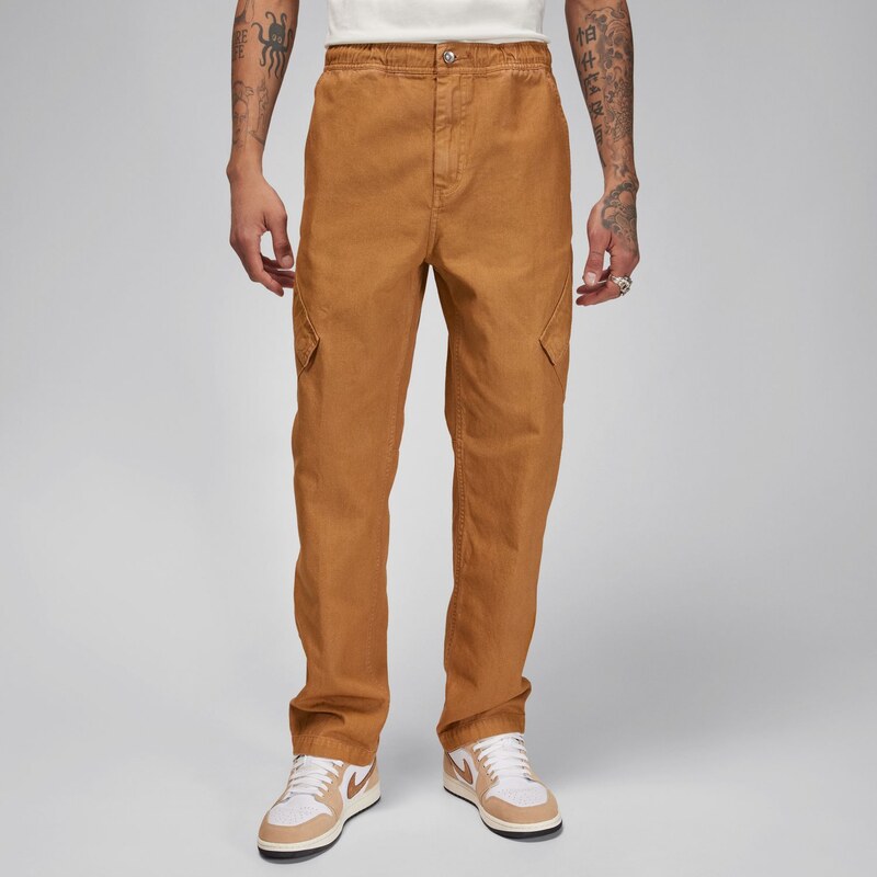 Jordan Essentials Washed Chicago Pants Legend Brown - Pánske - 66358088