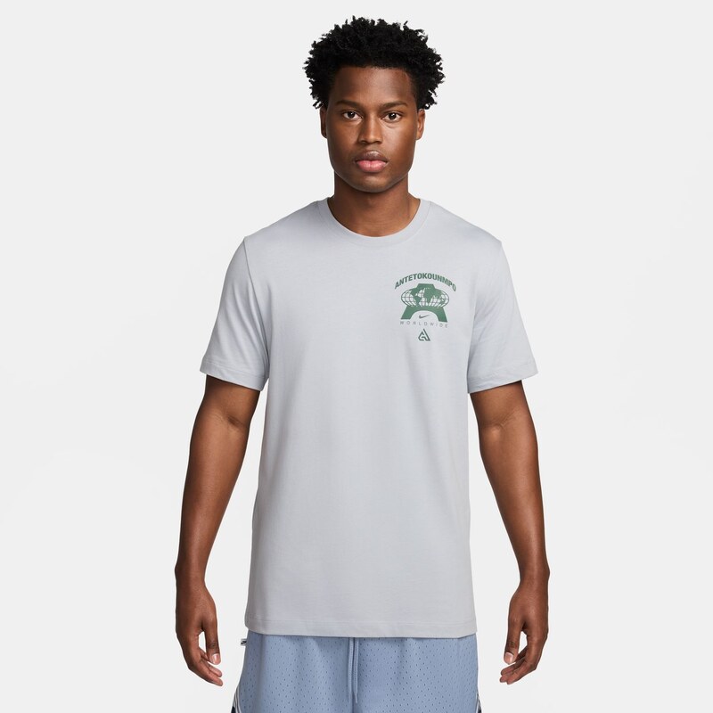 Nike Giannis M90 Basketball Tee Wolf Grey - Pánske - Tričko Nike - 66358451